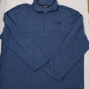 THE NORTH FACE Navy Blue Quarter-Zip‎ Long Sleeve Pullover Fleece Men’s XL